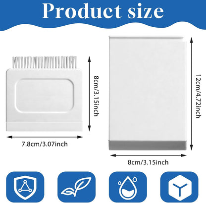 Kitchen Sink Squeegee and Countertop Brush, 3 in 1 Small Squeegee for Kitchen Sink, Countertop, Bathroom Mirror, Window Glass, Wet Dry Messes on Tiles, Stove