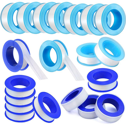 SKYPRO 10 Rolls Thread Seal Tapes, 1/2 PTFE Pipe Sealant Tape Industrial Thread Sealants Plumbers Thread Tape for Leak Water, Plumbers, Plumbing, Airs Head, Thread Pipe(1/2" x394", White)