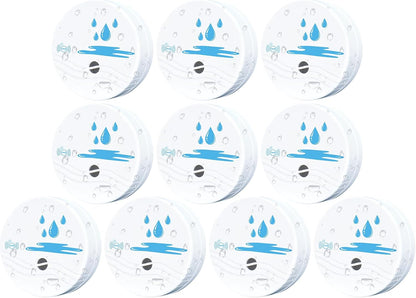 5 Pack Water Leak Detectors for Home, 100dB Waterproof Water Sensor Alarm Leak Detector for Basements, Bathrooms, Laundries, Sinks, and Windows(Battery Included)
