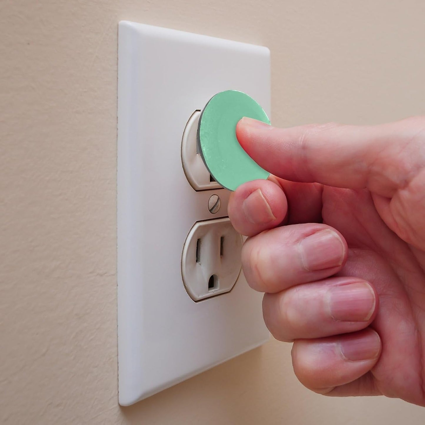 Pure Blue Color Outlet Covers Baby Proofing - Plug Covers for Electrical Outlets, Child Proof Socket Covers, Baby Safety Products for Home, Office