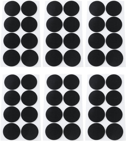 Antrader 1.5 Inch Self-Stick Furniture Round Felt Pads Wood Floor Protectors – Protect Your Hard Floors from Furniture Scratches, Pack of 48, Black