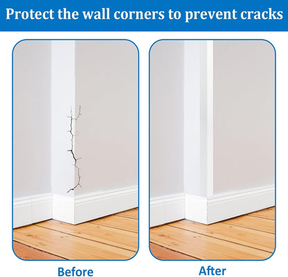 INCREWAY 1Pack Wall Corner Protector, Self-Adhesive Corner Guard Edge Protection Strip, 6.56ft PVC Protector for Wall Furniture Door Frame Table Countertop Cabinet (Clear)