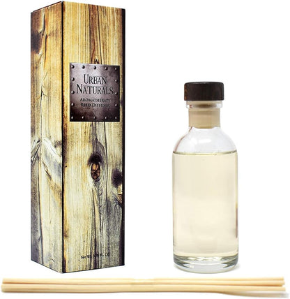 Urban Naturals Smoked Vanilla Reed Diffuser Set with Vanilla Bean, Sandalwood & Leather | Made in the USA - Colors A