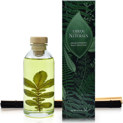 Urban Naturals Smoked Vanilla Reed Diffuser Set with Vanilla Bean, Sandalwood & Leather | Made in the USA - Colors C