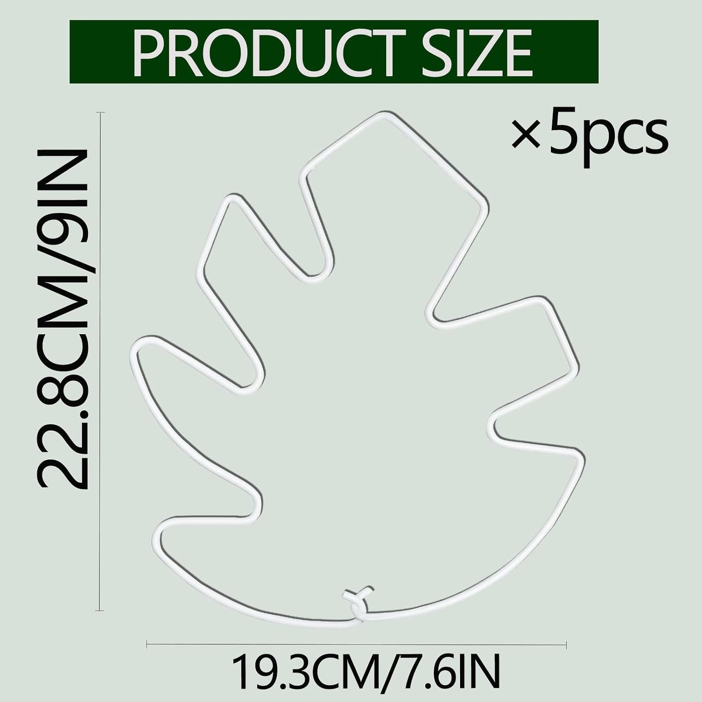 Yohsnor Monstera Plant Stem Support System - 5 Piece Set (5.5x4.7in) | Durable Plant Support Stakes for Climbing Plants & Fishbone Cactus | Ideal Leaf Stabilizer for Indoor Plants & Monstera Care