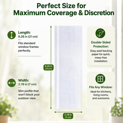 30 Pack Window Fly Trap Strips 8.26"x2.78", Sticky Fly Strips, Flying Insect Trap Indoor Outdoor Fruit Fly Trap, Mosquito Trap & Gnat Trap, Mosquito Stickers for Home Kitchen Windows, Glass Doors