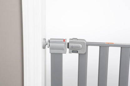 Safety 1st Easy Install Walk Thru Baby Gate for Doorway With Door, Dog Gates, Fits 29"-38", Easy Install 28" Tall, White