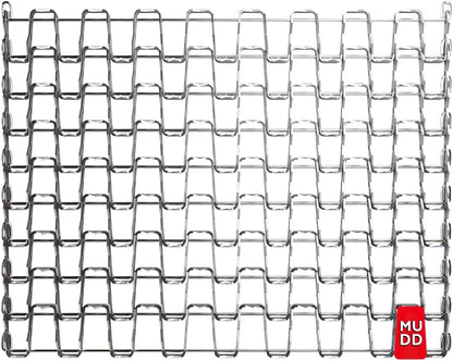 Mudd Grizzly, Heavy-Duty Spiked Metal Mesh Doormat – 30in x 17in, 2mm Thick Steel – Durable, All-Weather Dirt & Mud Scraper for Entryways, Patios & Workspaces