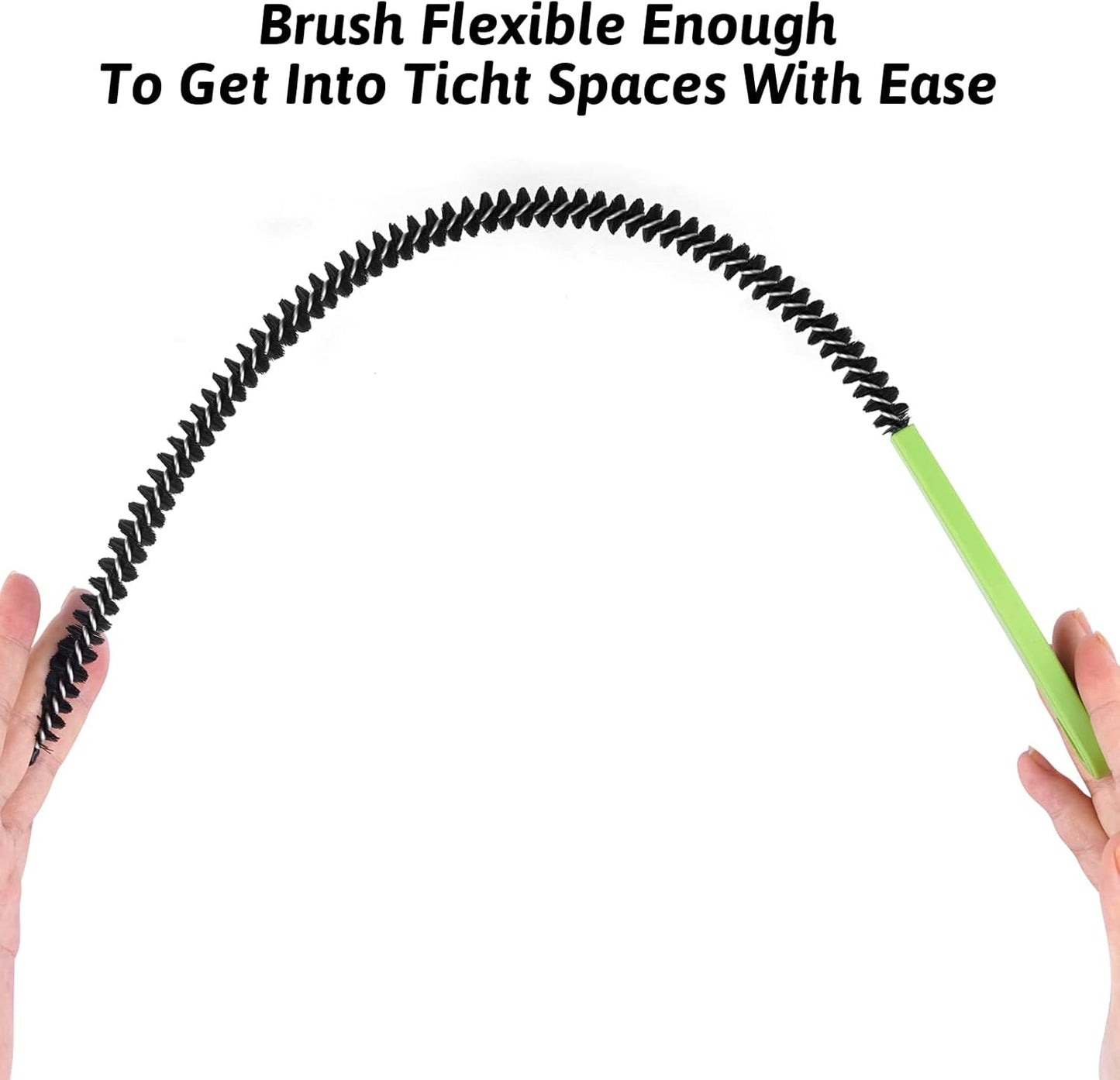 Sewer Drain Brush, Drain Clog Remover, 22.83inch Flexible Long Pipe Snake Hair Clogs Catcher Cleaner Tool for Toilet, Kitchen Sink, Sewer Drain, Bathroom Tub