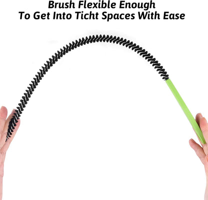 Sewer Drain Brush, Drain Clog Remover, 22.83inch Flexible Long Pipe Snake Hair Clogs Catcher Cleaner Tool for Toilet, Kitchen Sink, Sewer Drain, Bathroom Tub