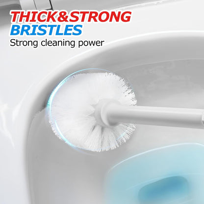 FORASTO 2Pack 2 in 1 Toilet Brush and Plunger Set, Extended Handle Plunger,Toilet Bowl Brush Plunger Set,Bathroom Cleaning Tools,Toilet Brush Plunger Combo,Cleaning Brush,Cleaning Supplies
