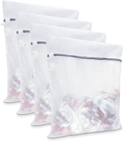 GOGOODA 2 Pack Extra Large Mesh Laundry Bag 43 x 35 in – XXXXL Washing Bag | Jumbo for Bedding, Blankets, Clothes, Pet Items, Travel & Storage – Washer Protector Bag for Washing Machine