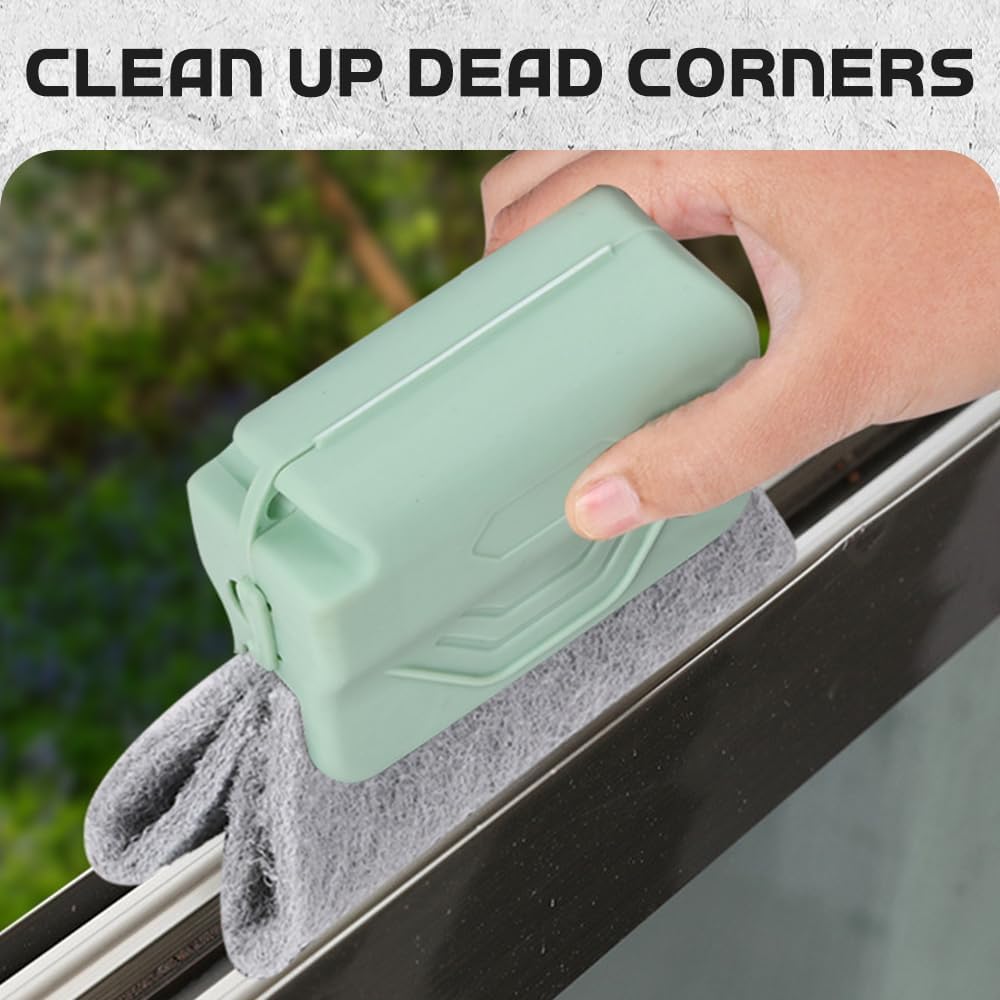 2026 New Magic Window Track Cleaner, 3Pcs Multipurpose Cleaning Brush for Window Grooves, Sliding Door Tracks, Tile Grout Lines, Shutter Slats, Car AC Vents, and Narrow Gaps (Mix)