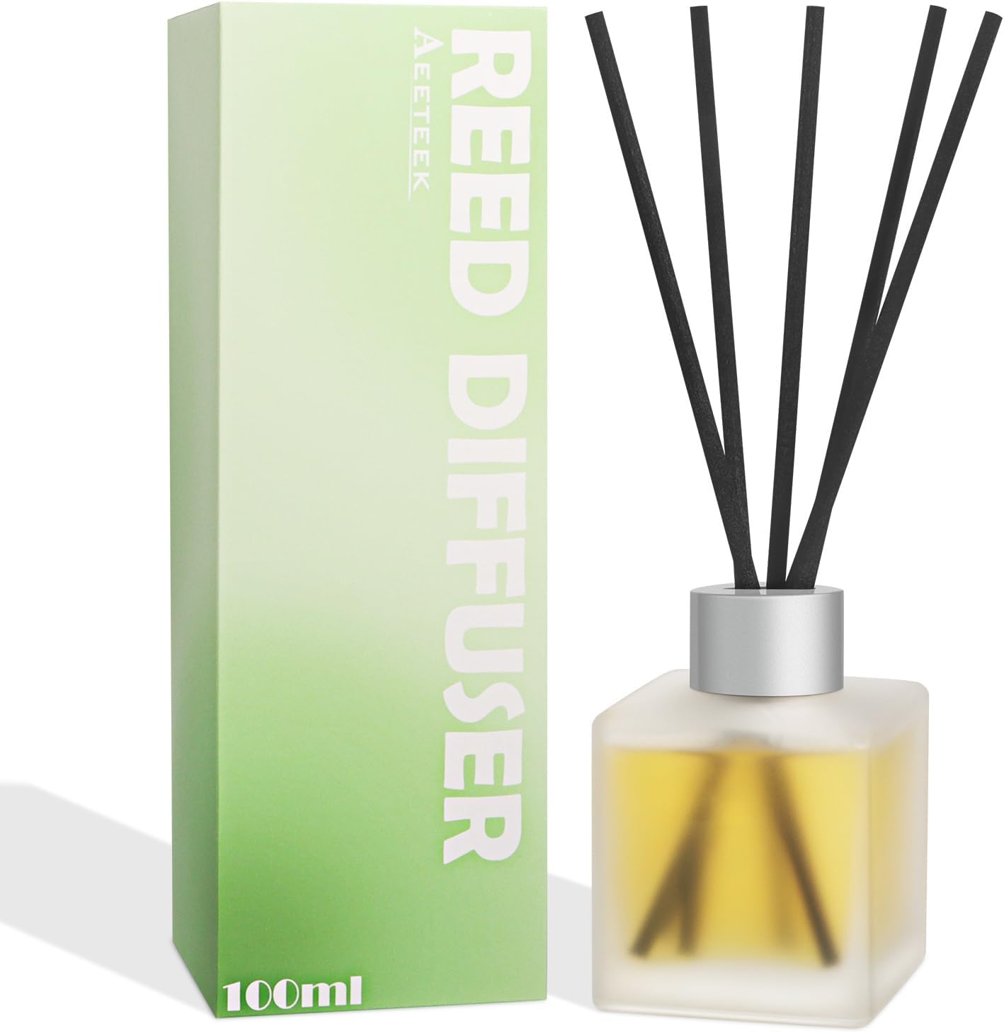 3-Pack Reed Diffuser Set, Linen/Citrus/Bamboo White Tea Scented Oil, Forest Aroma Essential Oils with Diffuser Sticks, Long Lasting Bathroom Air Freshener, Home Fragrance for Room Decor