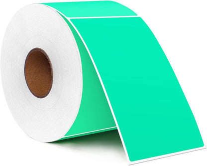 PARLAIM 3 X 5 Inch Rectangle Adhesive Color Coding Stickers,Square Inventory Label Stickers -500Per Dispenser Box (Fluorescent Green)