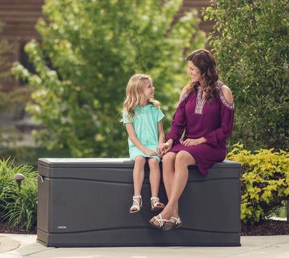 LIFETIME 60012 Extra Large Deck Box, 130 Gallon, Desert Sand/Brown