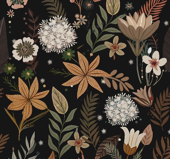 Peel and Stick Wallpaper Removable Self-Adhesive, Renter Friendly Waterproof Vinyl Contact Paper, Boho Self Stick Wall Paper for Bedroom Bathroom Cabinet Furniture Makeover, 17.5" x 118"