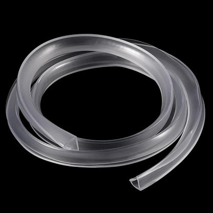 uxcell U Channel Edge Trim, 4.9ft Length Soft Rubber Guard Seal Strip Edge Protector Fit for 1-2mm Edge, (9/32" W x 5/32" H) Clear