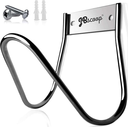 JBscoop Garden Hose Holder Stainless Steel Small Wall Mount Garden Hose Hook, Ideal for Water, Air, Hydraulic Hose, Ropes, Extension Cords Heavy Duty & Rust Proof, Size:6.3x7x6.3 Set of 1