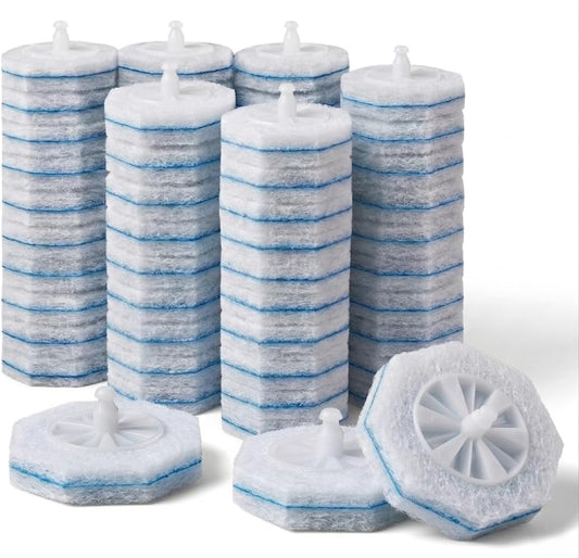 60 Pack Wand Refills Compatible with Clorox Toilet Brushes, Instant Foam Cleaning, Secure Lock No Slipping, Odor Neutralizing, Easy Snap-On Design