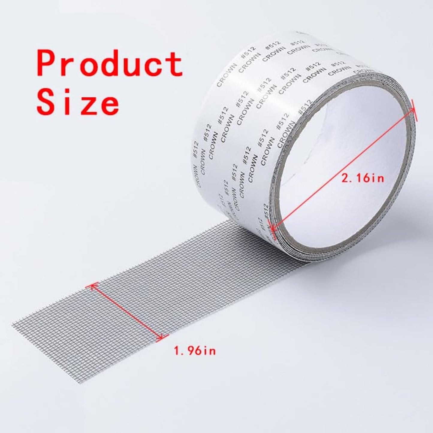 Heavy Duty Self-Adhesive Screen Repair Strip, Fiberglass Mesh Tape for Window and Door Screens – Quick Fix for Holes, Tears, and Rips