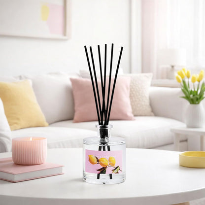 Reed Diffuser Set, Lavender & Rose 3.52 oz (100ml) Scented Diffuser with Sticks Home Fragrance Reed Diffuser for Bathroom Shelf Decor, Ideal Gift for Woman