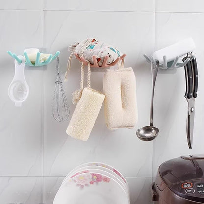 Soap Dish Holder for Shower Bar Double Layer Cute Lotus Shape Adhesive Tray Sink Wall Mounted Shampoo NO-Drilling Self Draining Hanging Saver Rack Plastic Bathroom Bathtub Kitchen，Pink
