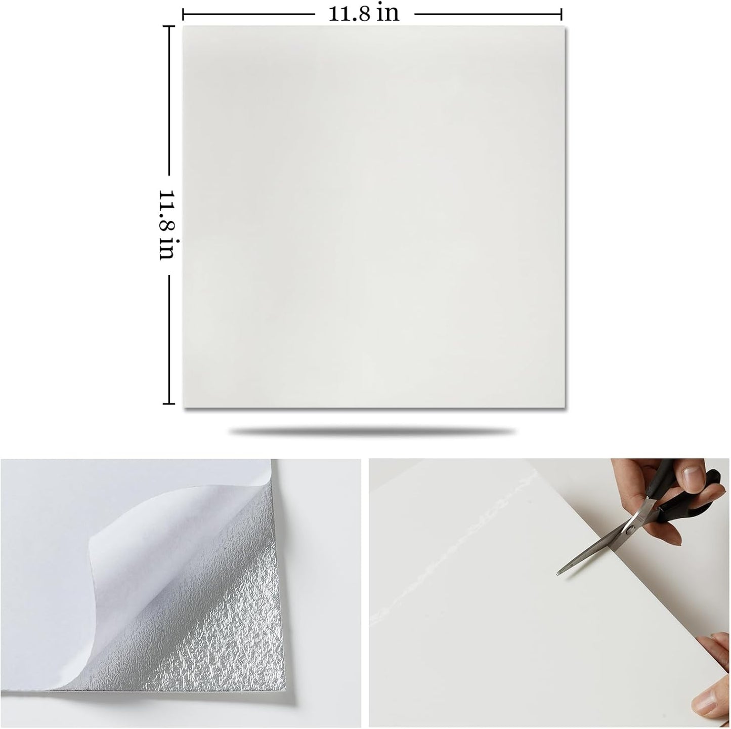 10 Sheets Peel and Stick Backsplash, 11.8"x11.8" Stick on Backsplash Tile Stickers Self Adhesive Backsplash Tile for Kitchen Bathroom Laundry Room
