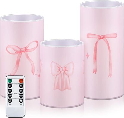 Tujoe 3 Pcs Summer Ocean Flameless Candles Teal Beach LED Battery Pillar Candles Set Battery Operated Coastal Nautical Decorations Flickering Gifts with Remote Decorations for Holiday
