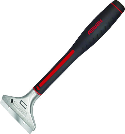 ALLWAY GTS-G Glass & Tile Scraper with Snap-On Blade Guard, 4" | Soft-Grip Handle, Easy Blade Change