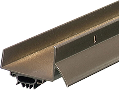 M-D Building Products 49000 36 in. Satin Nickel Aluminum U-Shape Screw-on Under Door Seal