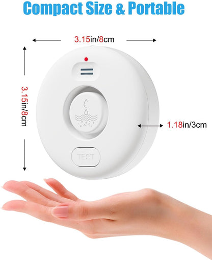WiFi Water Leak Detectors 5 Pack, 120dB Adjustable Loud Water Leak Sensor, Wireless Wi-Fi Water Leak & Drip Alarm, App Alerts, 5 Water Alarm Sensors & 1 Hub for Home Kitchen, Bathroom, Sink, Laundry