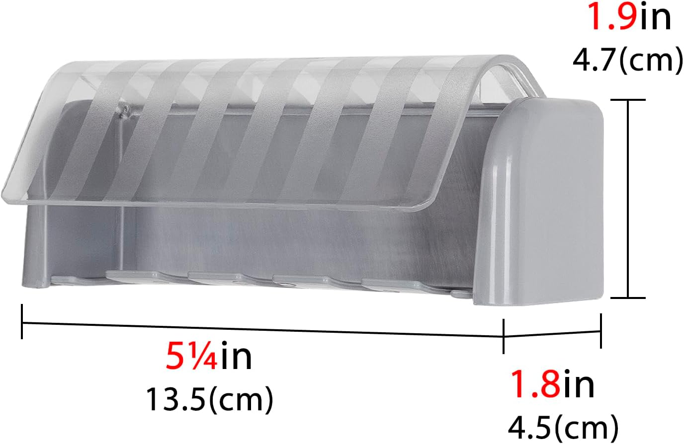 5 Slots Wall Mount Toothbrush Holder with Cover, Self Adhesive Toothbrush Storage Organizer for Shower, Toothbrush Hanger with Automatic Toothpaste Squeezer Dispenser