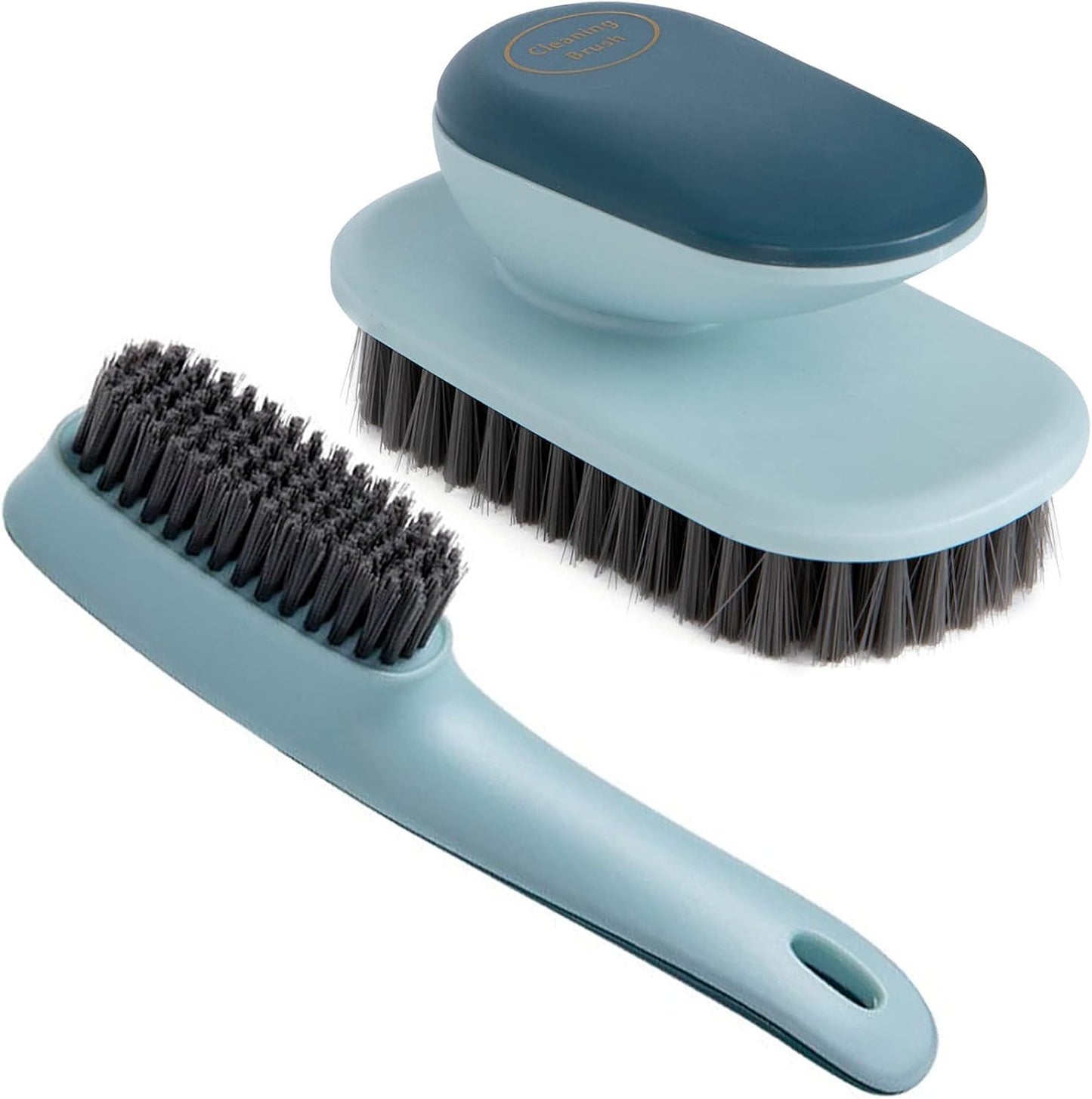 Laundry Scrub Brush 2 Pack Soft Bristle Brush Cleaning Brush for Stains Clothes Scrubbing Brush Household Cleaning Tool for Bathroom Countertops Bathtubs