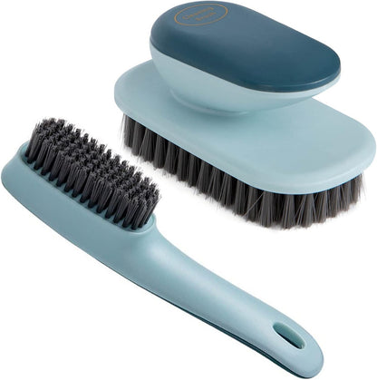 Laundry Scrub Brush 2 Pack Soft Bristle Brush Cleaning Brush for Stains Clothes Scrubbing Brush Household Cleaning Tool for Bathroom Countertops Bathtubs