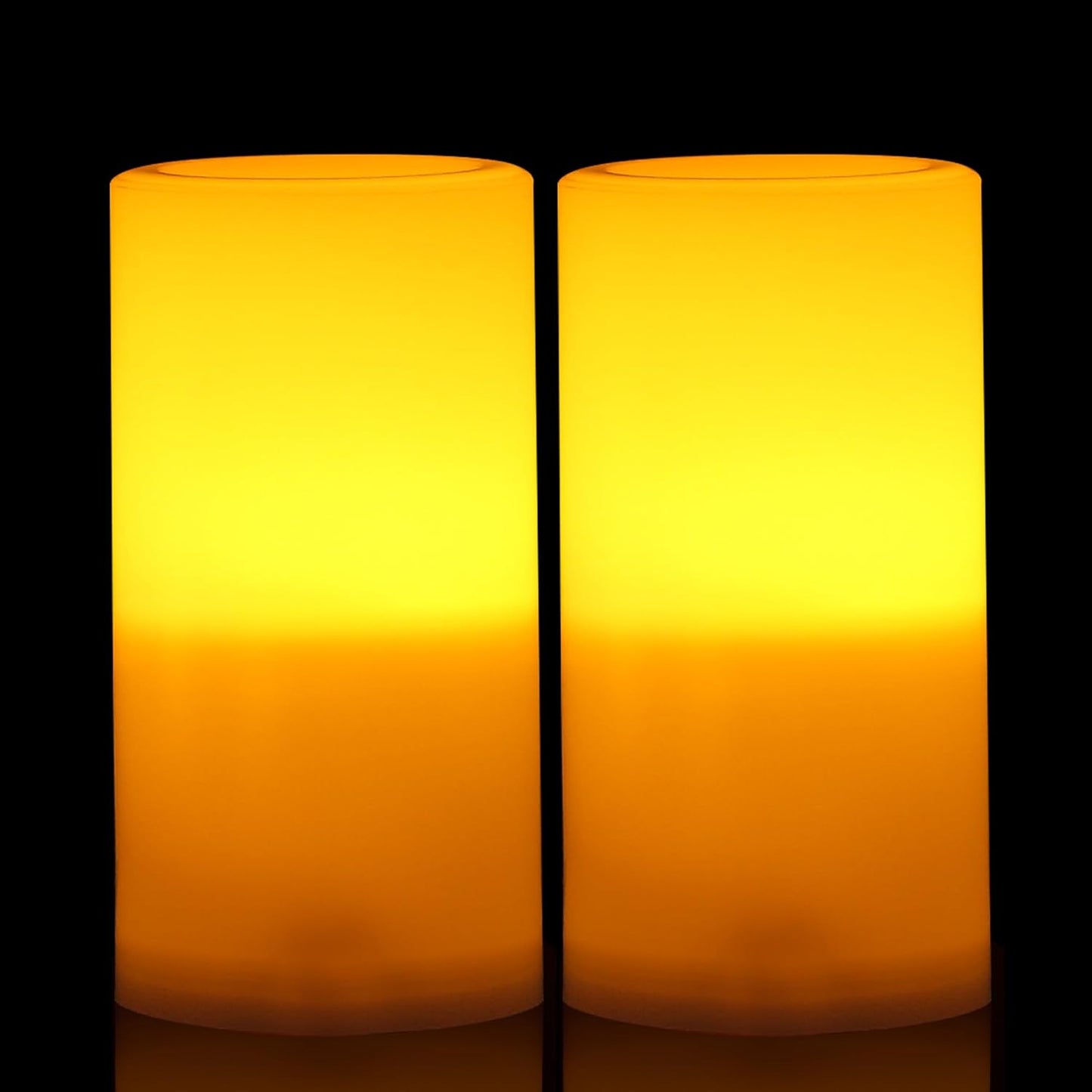 CANDLE CHOICE Waterproof Outdoor Battery Operated Flameless Candles with Remote Timer Plastic Flickering Fake Electric LED Pillars for Lantern Garden Wedding Christmas Decorations 3x4 Inches 3 PCS