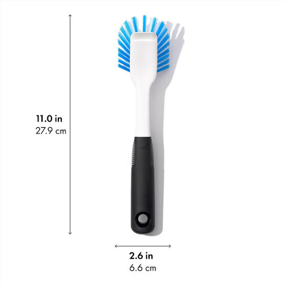 OXO Good Grips Dish Scrub Brush with Non-Slip Handle, Nylon Bristles