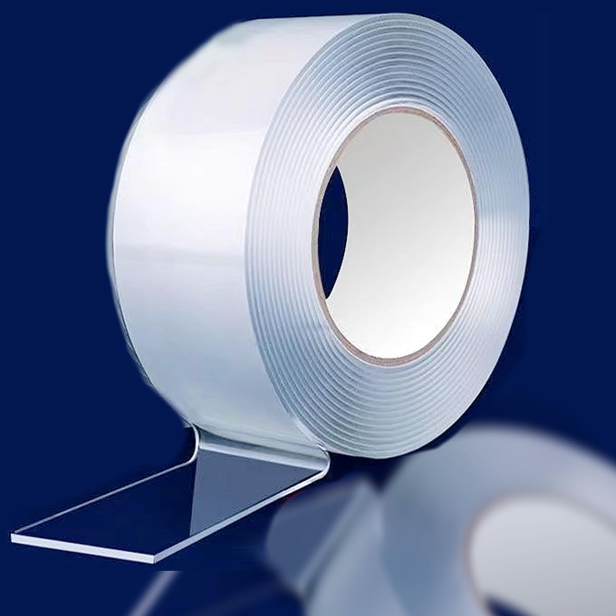 Double Sided Nano Tape Heavy Duty, Clear Removable Nano Tape, for Carpet Mats/Paste Items/Photos Frames/Craft Wall Mounting Multipurpose Adhesive Tape, Long: 9.84 ft (Wide:0.08'',Thickness:0.04'')