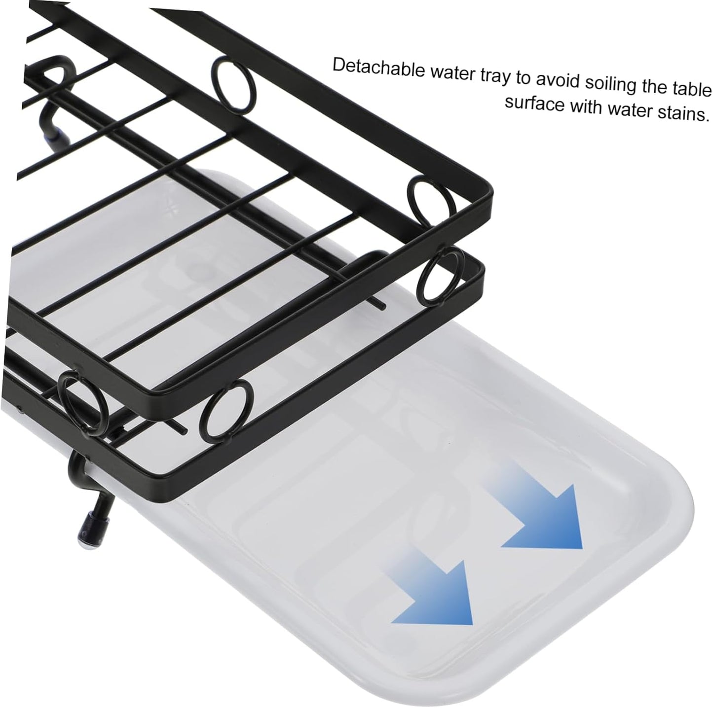 SHOWERORO 1pc Kitchen Sponge Rack Dual Purpose Desktop and Wall Mounted Design for Dishcloths and Cleaning Brushes Premium and Keeps Rags Dry and Organized
