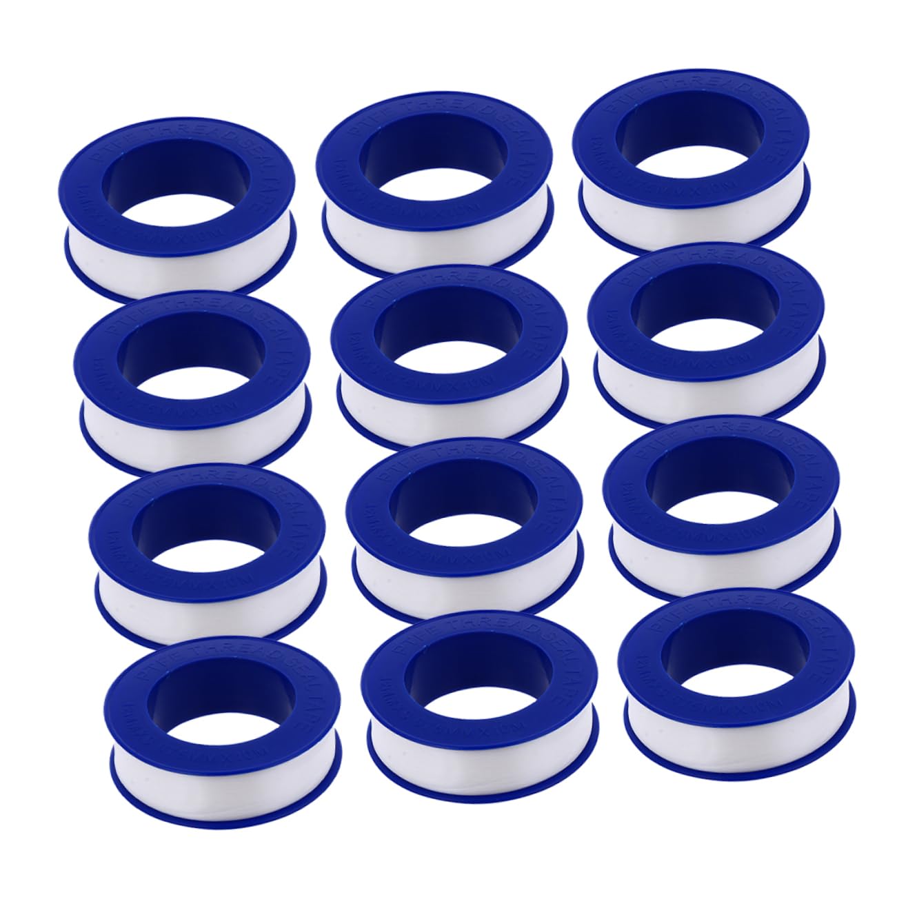 Cabilock 12rolls PTFE Thread Seal Tape for Plumbing High-Temperature Resistant Leak Water Sealing Tape for Pipe Connections for Plumbers and Home Repairs