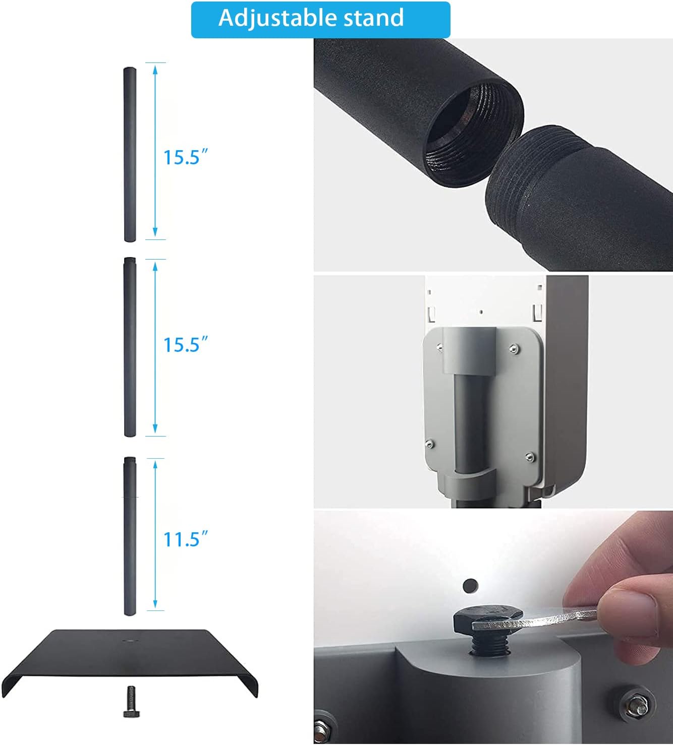 Automatic Foam Soap Dispenser Touchless Wall Mounted, USB-C Rechargeable with Smart Screen Temperature Display & Ambient Light, 7 Adjustable Levels, 16.9 oz for Kitchen Bathroom Commercial,White