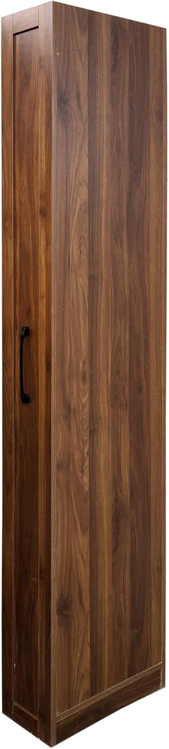 7 Tier Pull Out Cabinet Organizer, Pull Out Spice Rack, Rolling Kitchen Pantry Storage Cabinet, Open Shelf for Kitchen, Narrow Spaces, Wood Spice Rack Next to Fridge, White