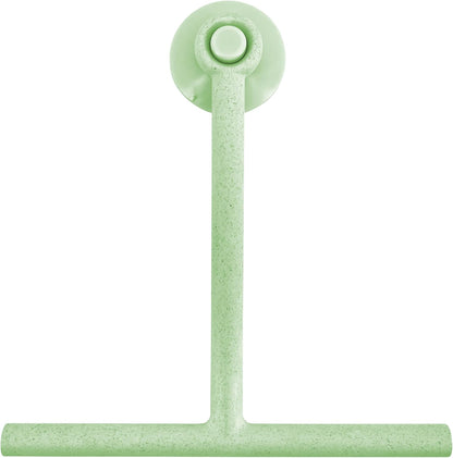 Splash Home Shower Squeegee for Glass Doors - Black Bathroom Squeegee with Suction Hook, Glass Shower Door Squeegee for Streak-Free Cleaning, Shower Wiper for Glass Doors and Tiles, 8.5" Wide Blade