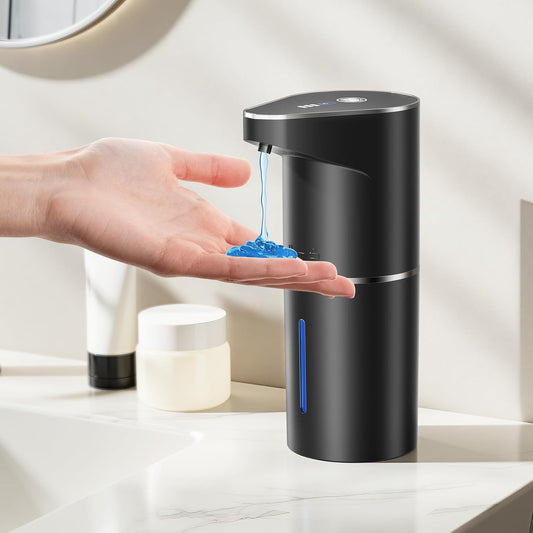 Fantictas Automatic Soap Dispenser,Touchless Hand Wall Mount Rechargeable 3 Gear Adjustable Electric Soap Dispenser 350ml with Infrared Motion Sensor for Bathroom,Kitchen,Office, White Gel