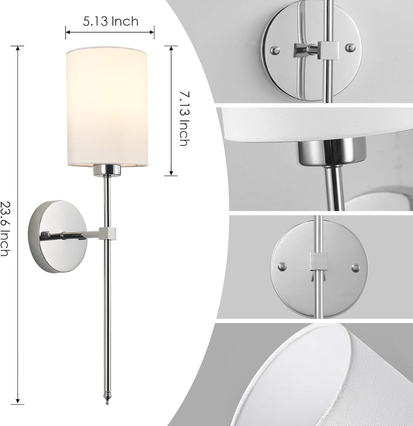 Battery Operated Wall Sconces Set of Two,Wireless Rechargeable Wall Light With Remote Control, Dimmable, Amber Light/Warm White/Natural White/Daylight/RGB, Timer,for Living Room,Bedroom,Entryway,Gold