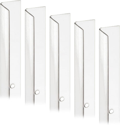 Prime-Line MP9130 Corner Shield Perforated, 1-1/8 In. x 48 in, Vinyl Construction, Clear, Fasteners Included (5 Pack)