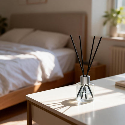 Reed Diffuser Set of 3 | Aromatherapy Fragrance Oil | 12 Sticks and 6 Rattan Balls, 3 x 50ML | Home, Office, Bathroom, Bedroom Essentials (Eucalyptus, Jasmine, Lemongrass, Sky Blue)
