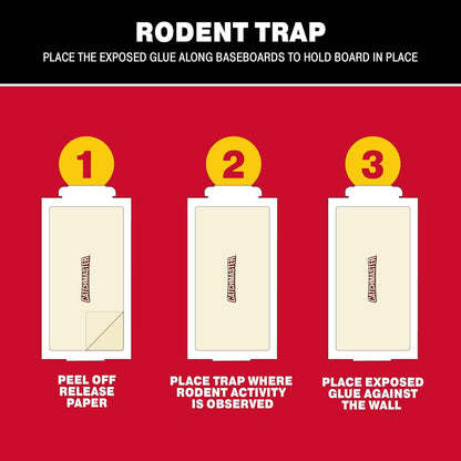Catchmaster Compact Sticky Insect & Mouse Traps 75-Count, 3.5"x7" Glue Boards for Mice & Insects, Ultra Sticky Mouse Traps Indoor for Home Use in Garages, Basements & Attics, Capture in Tight Places