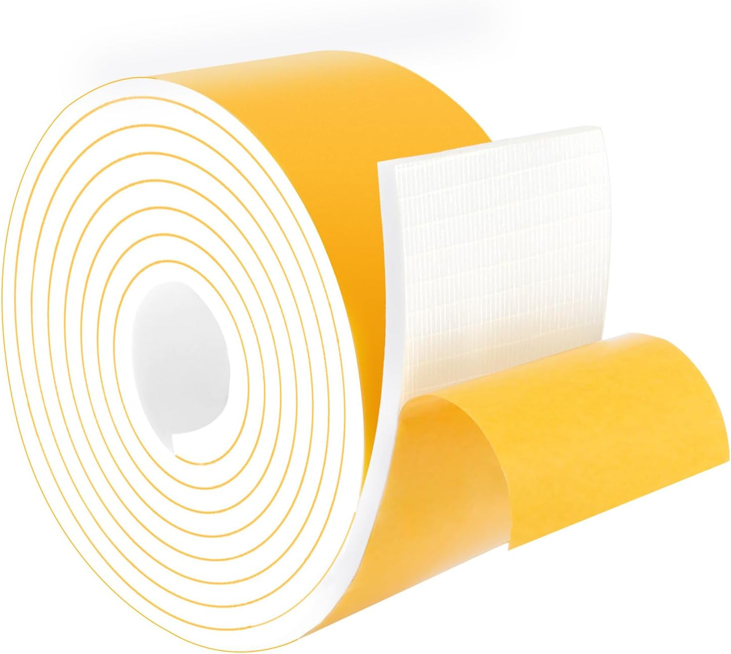 Strong Adhesive Weather Stripping, High Density Weatherproof Weather Stripping Door Seal Strip for Sliding Door, Windows,Noise-Reduction Foam Sealing Strip, White(1/2 in x 1/4 in x 13Ft) - Colors B
