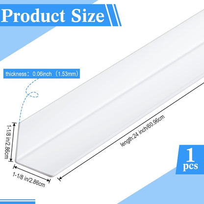 Sasylvia 10 Pcs Wall Corner Protector Guards, Vinyl 3/4 x 48 Inches Corner Trim Molding, Avoid Scratching Scuffs, Ease Install and Cleaning for Door Countertop Furniture Cabinet Protection, Clear